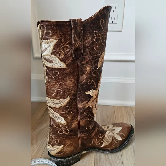 **Rare** Old Gringo Embroidered Brown Razz Boots Size 9m - Picture 6 of 16